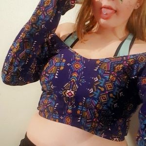 Tights turned crop top